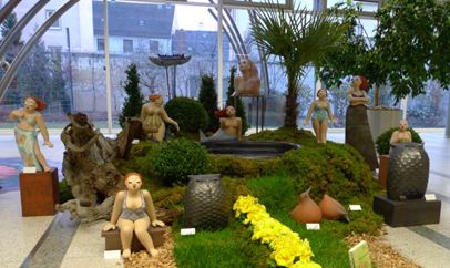 Keramik Kunst in der Sparkasse Fichtelgebirge