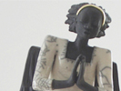 Raku Keramik Engel von Margit Hohenberger