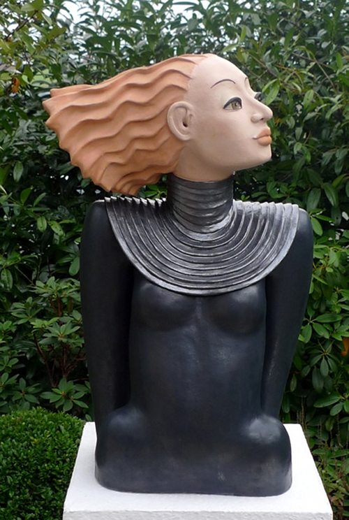 Keramik Büste Diana