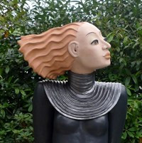 Diana – Büste aus Ton