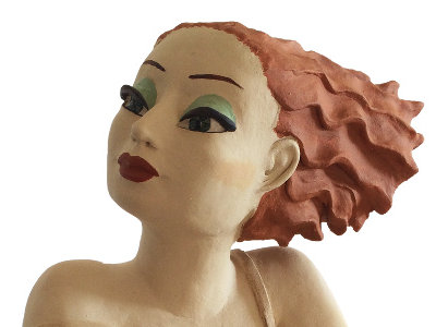 Skulptur Frau: Die große Milva