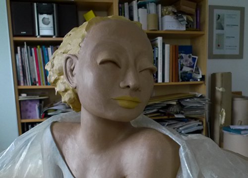 Engel-Büste Engelfigur Profil Engel-Büste Engelfigur Profil