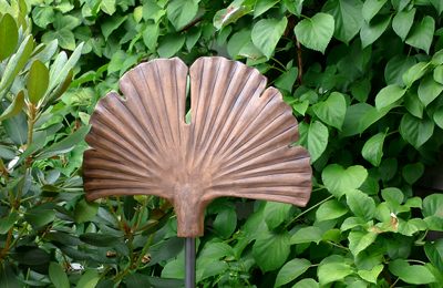 Gartenkeramik Ginkgoblatt