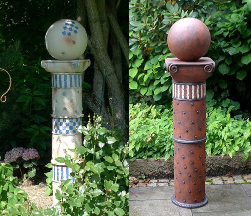 Gartensaeulen Gartenkeramik Gartensaeulen Gartenkeramik