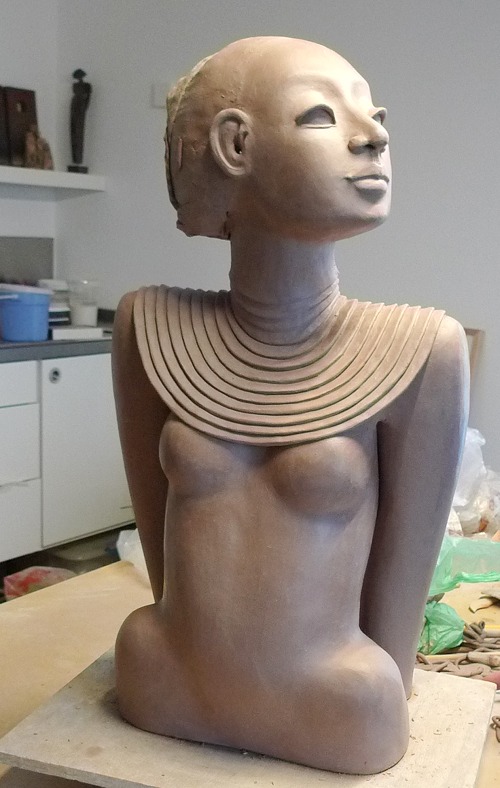 Johanna Keramikfigur halbfertig Johanna Keramikfigur halbfertig