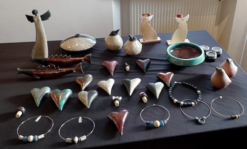 Kunstmarkt Schwarzenbach 2009 Margit Hohenberger - Keramik Kunst