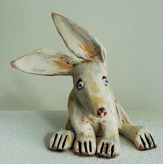 Osterhasen aus Ton