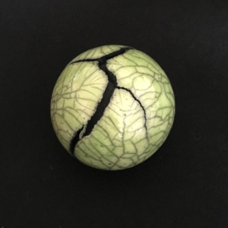 Raku Keramik Kugeln mit Riss