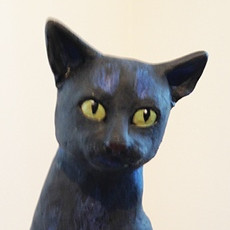 Tierfigur Mohrle – schwarzer Kater