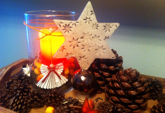 Weihnachtsstern aus Keramik