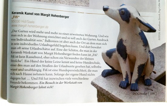 Hundefigur Fifi im Magazin DOGStoday