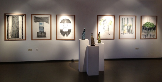 Ausstellung Popart-Raku und Zeichnungen In Münchberg 2012