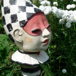 Gartenkeramik Figur Harlekin