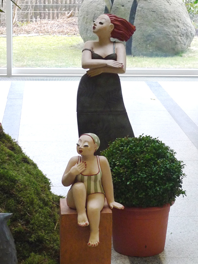 Keramik Kunst Margit Hohenberger 2009 Gartenfiguren