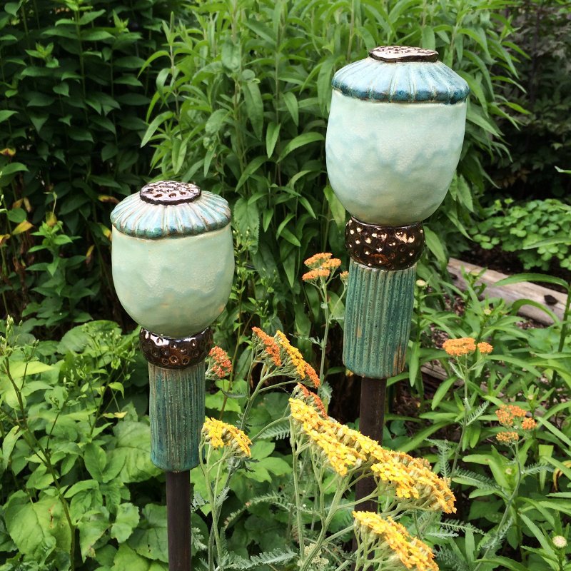 witzige Gartenstecker