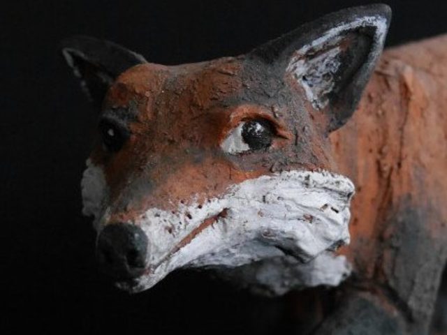 Fuchs Mikkel - Tierfigur von Margit Hohenberger
