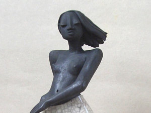 Sinnliche - Raku Keramik Figur